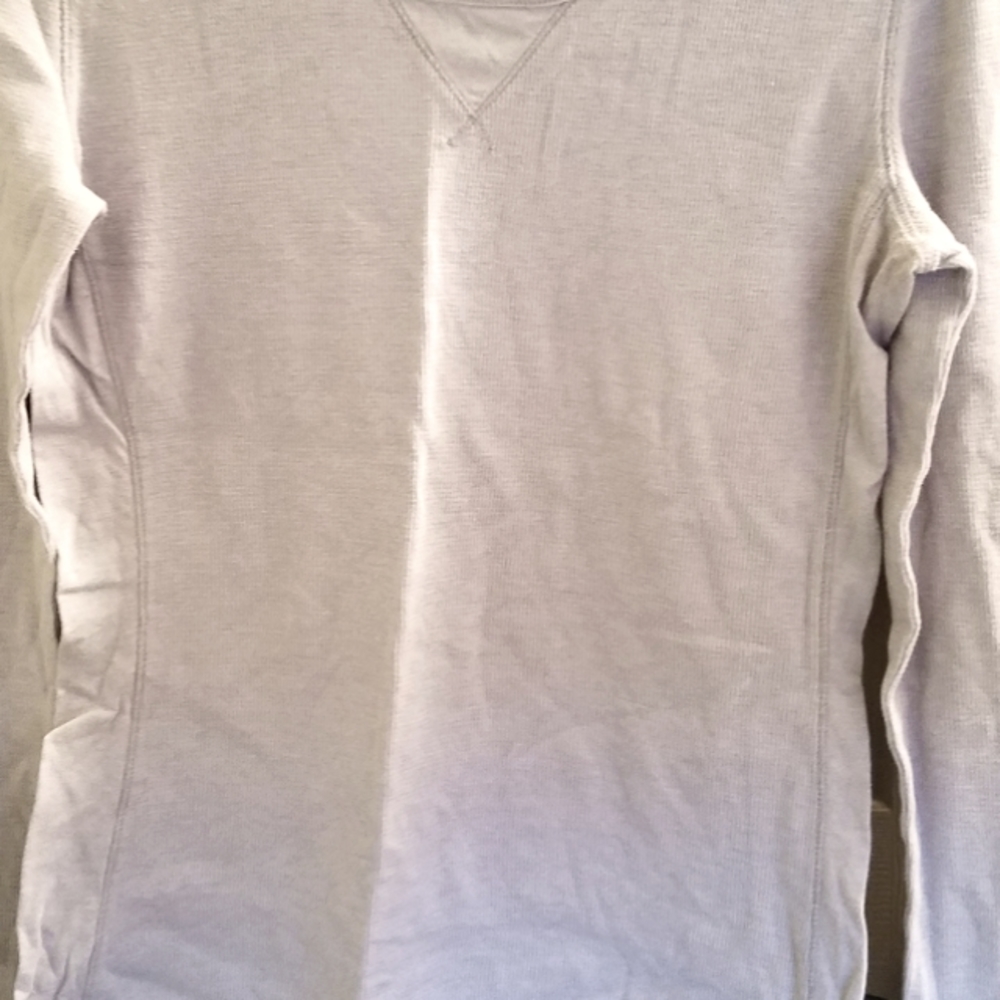 Kirra cloudy grey solid waffle thermal skatergirl